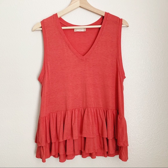 Altar’d State Millville Double Peplum Tank Top - Picture 2 of 5